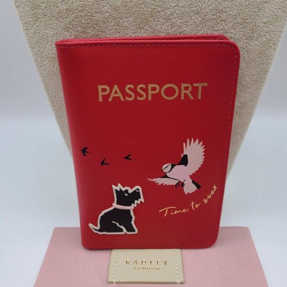 Radley London Leather Time to Soar Passport Holder NWT! GIFT - Picture 5 of 9